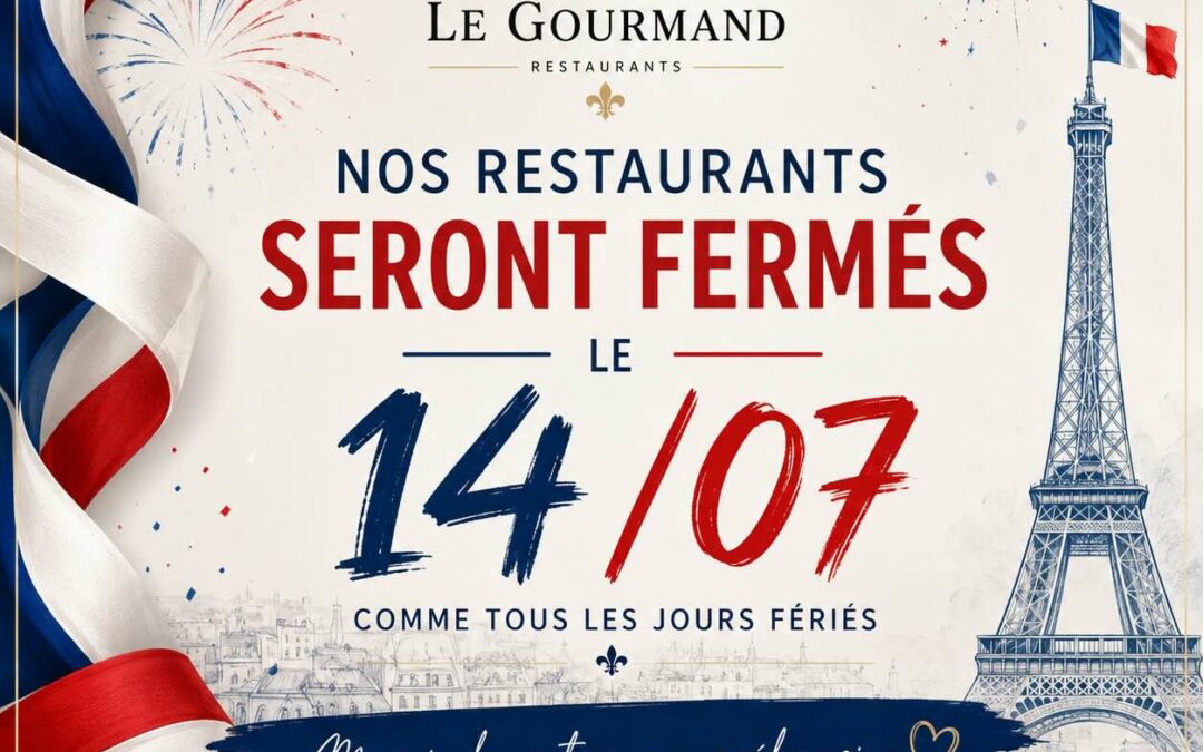 Fête nationale – Fermeture exceptionnelle le 14 juillet