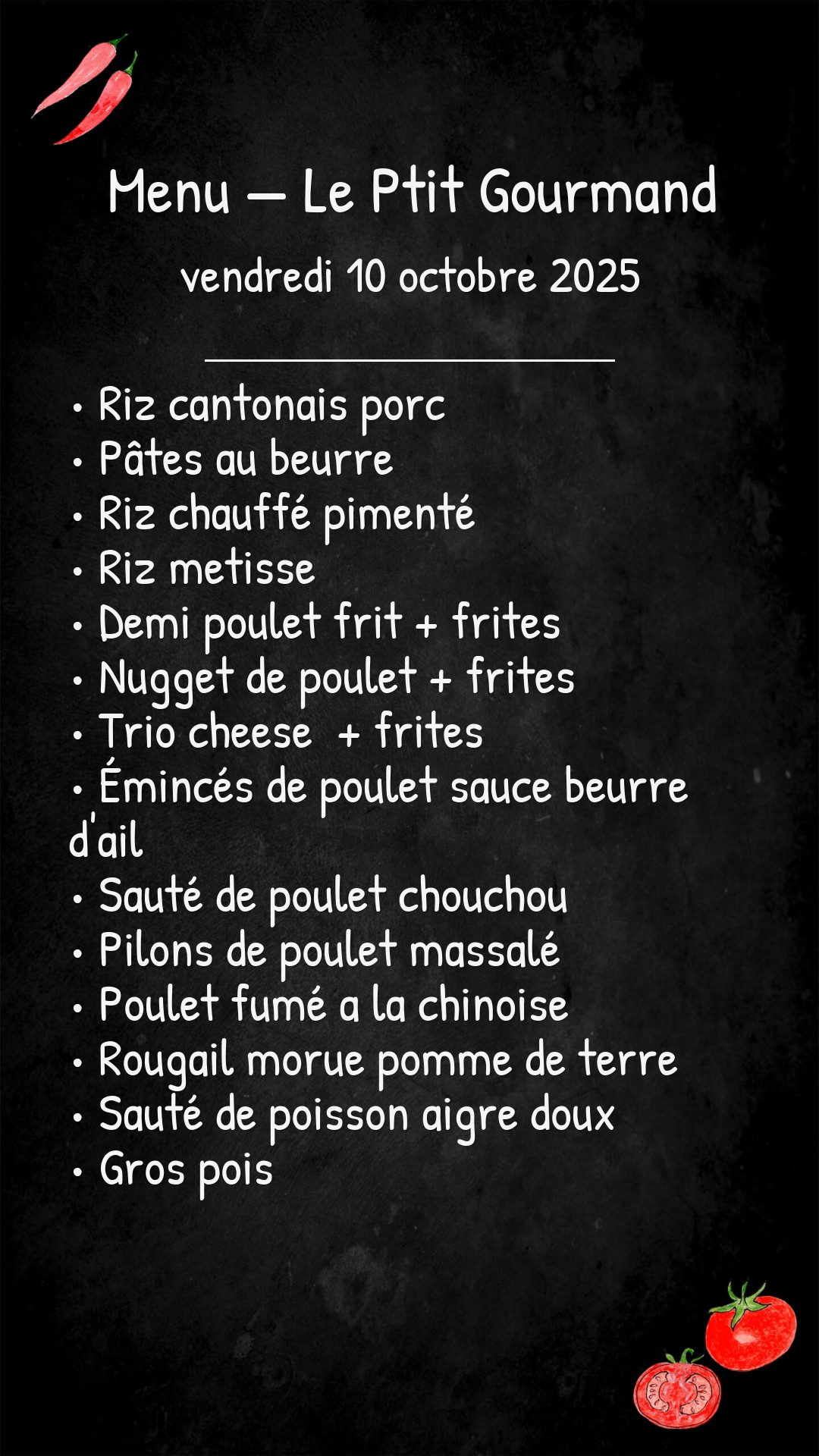 Vendredi 10 Octobre 2025