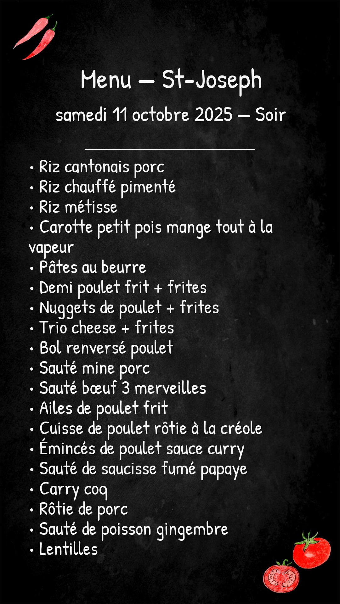 -Samedi 11 Octobre 2025- SOIR