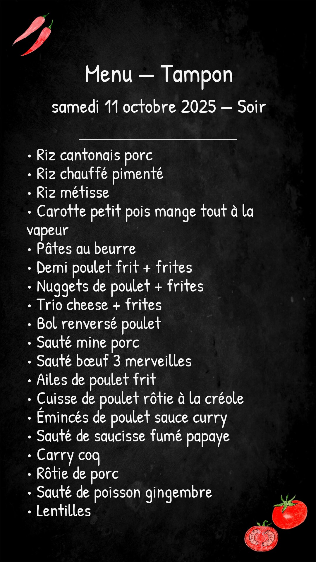 -Samedi 11 Octobre 2025- SOIR