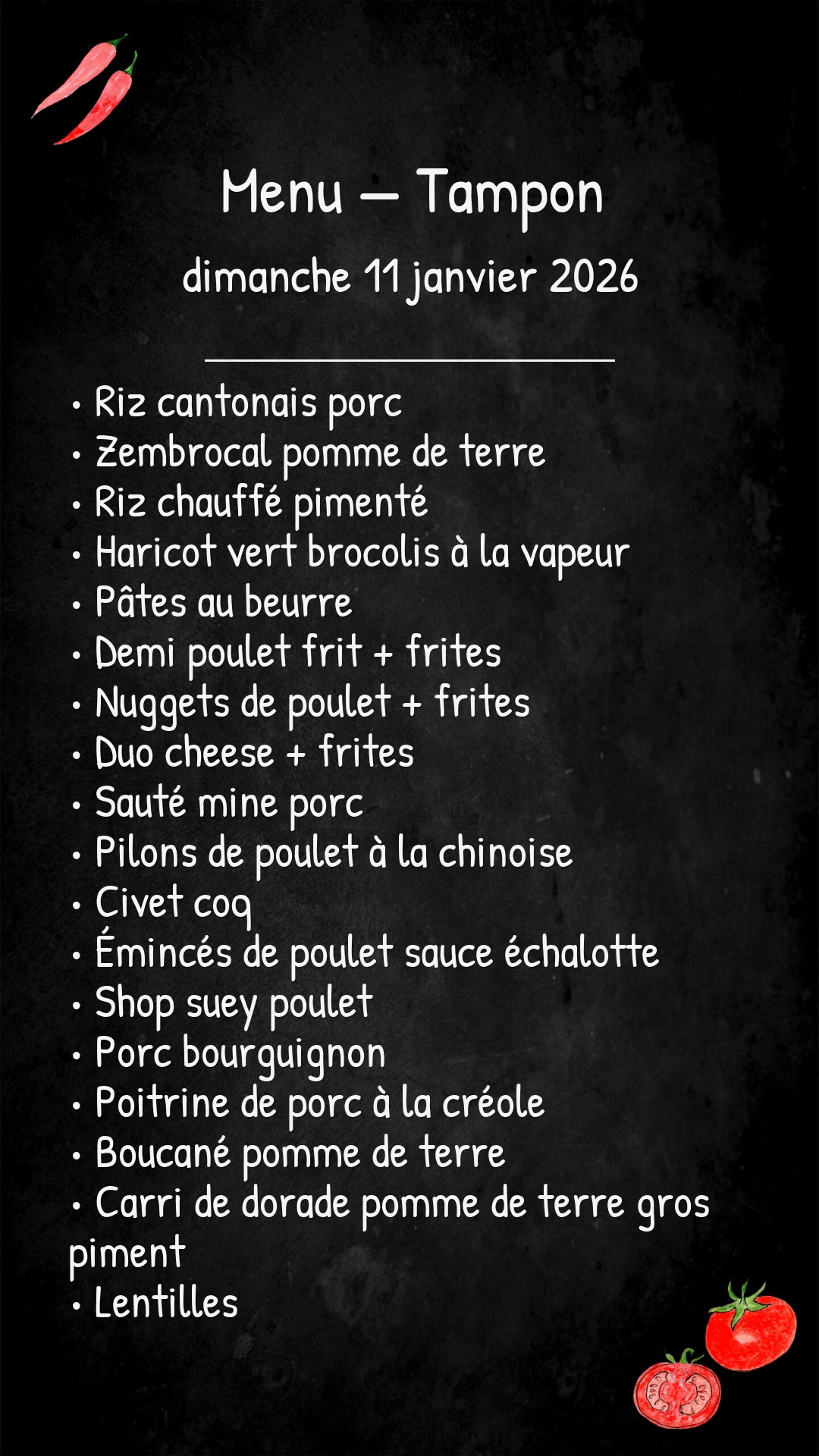 Dimanche 11 Janvier 2026