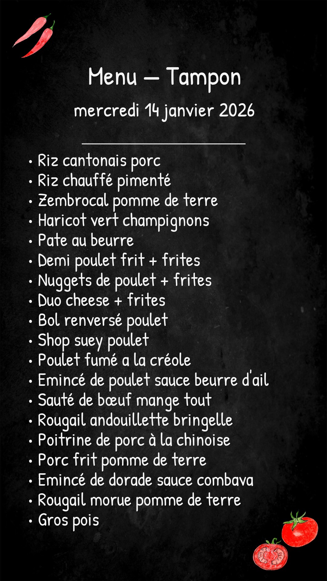 Mercredi 14 Janvier 2026