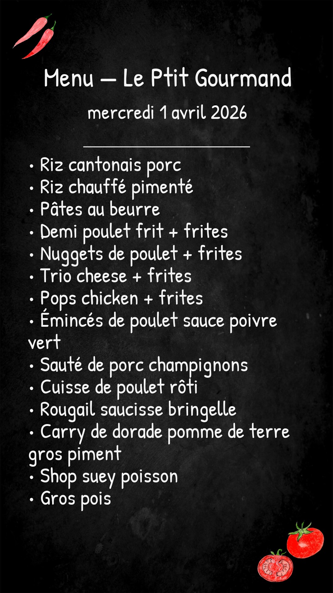 Mercredi 01 Avril 2026