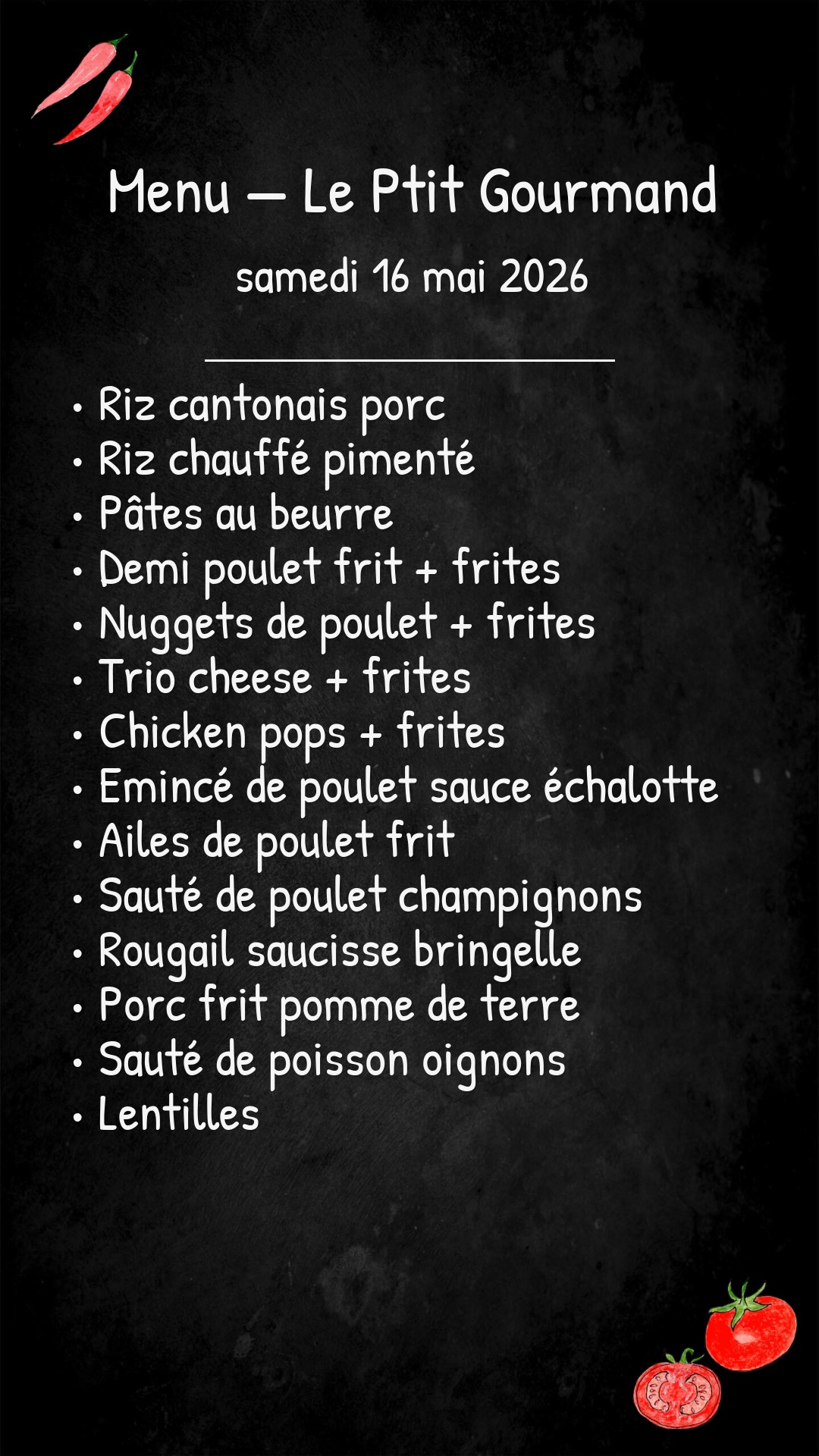 Samedi 16 Mai 2026