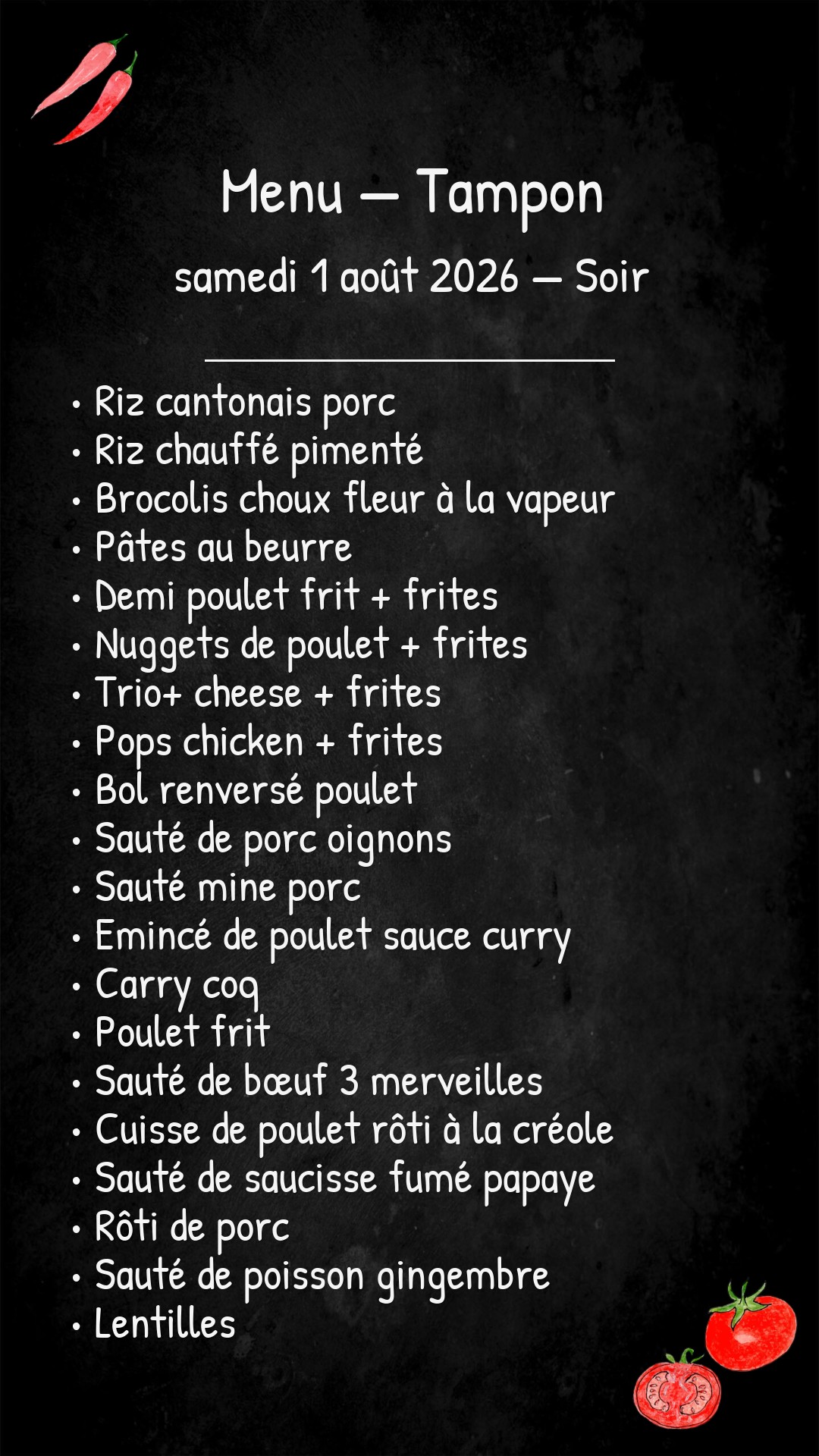 Samedi 01 Aout 2026-SOIR