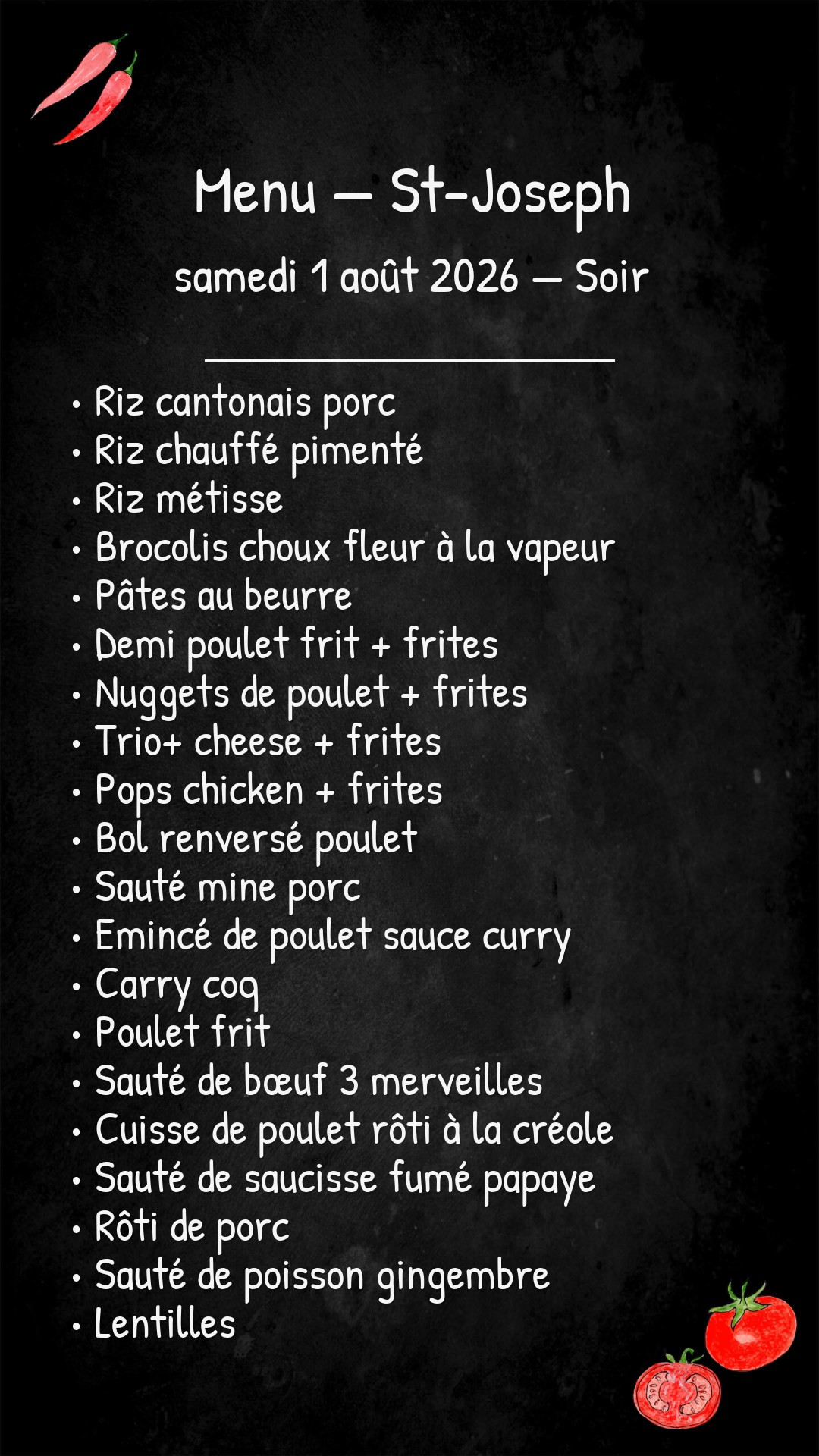 Samedi 01 Aout 2026-SOIR